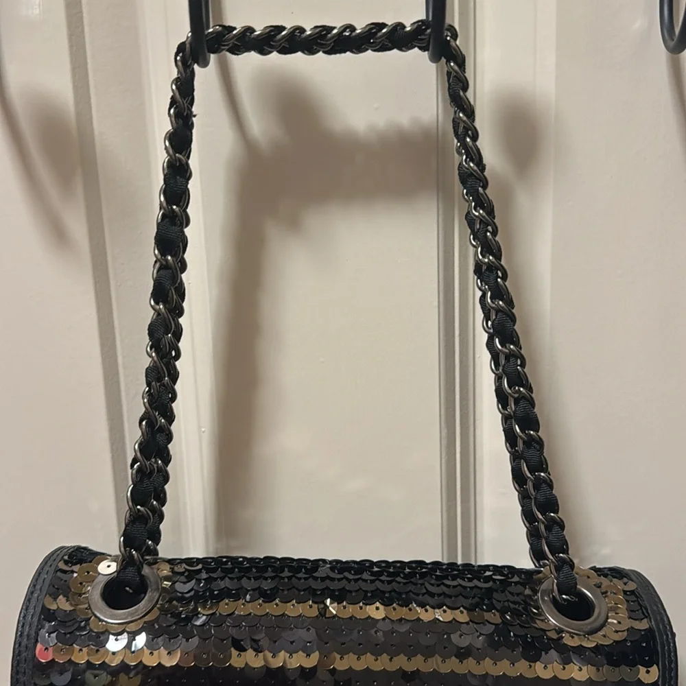 Nine West Women's Black and Gold Clutch OS EUC - Picture 3 of 16